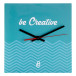 BeTime B white natural wall clock 