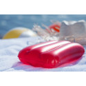 Sunshine rood  strandkussen 