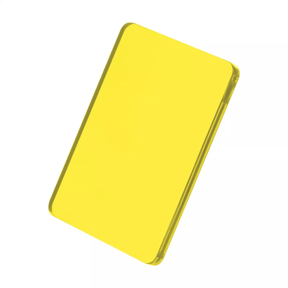 CreaFob jaune transparent  porte-clés 