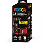 Uni Posca Paint Markers Assorted Metallic Set of 13 Pieces PC13002