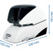 Rapid agrafeuse electrique R5080e, 80 feuilles, blanc/noir