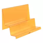 Large ORANGE plexigl-ass stepped display/ Pc.