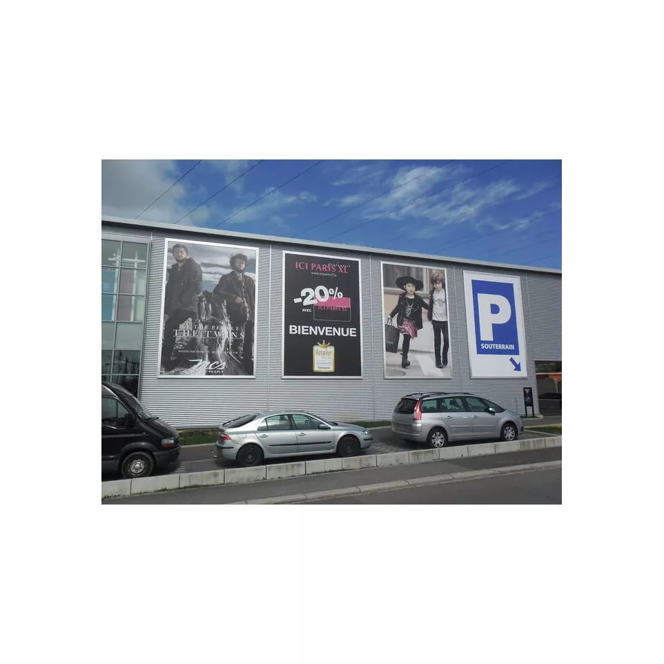 Bâche avec cadre 100 x 100 cm