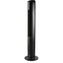 Domo ventilateur colonne avec éclairage d'ambiance, hauteur 110 cm, noir