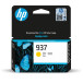 HP inktcartridge 937, 800 pagina's, OEM 4S6W4NE, geel
