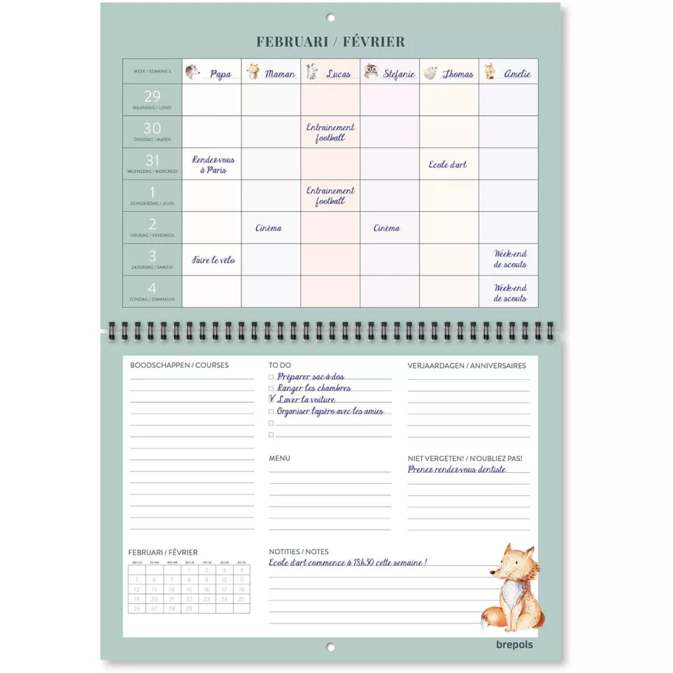 Brepols Weekly Calendar French 2027