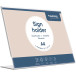 Europel Budget Document Display Stand L-Foot A4 Landscape