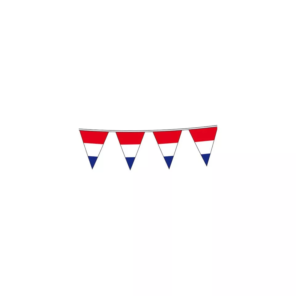 Vlaggenlijn, 10 m, rood-wit-blauw