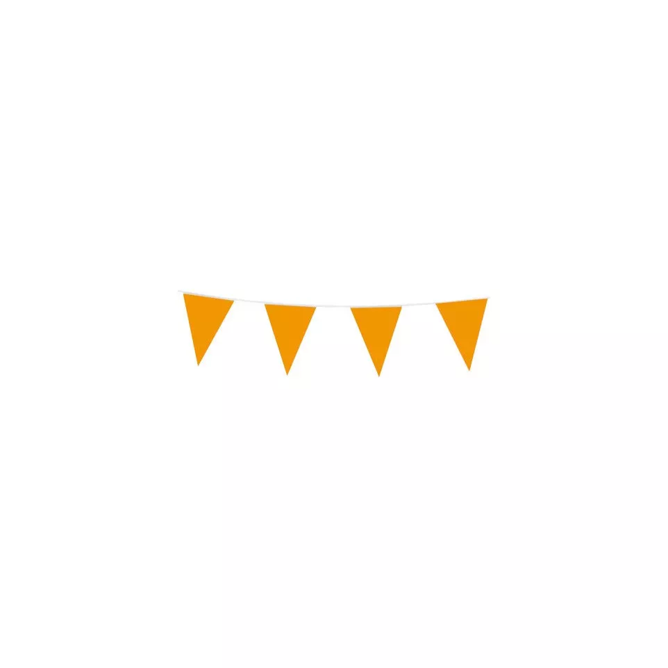 Guirlande de drapeaux, 10m, orange