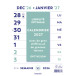 Brepols Optivision Wand-week kalender, Franstalig, 2027