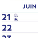 Brepols Optivision calendrier de la semaine du mur, français, 2027