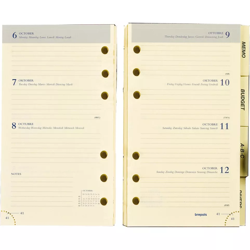 Brepols Brefax 17 Organizer Refill 2027