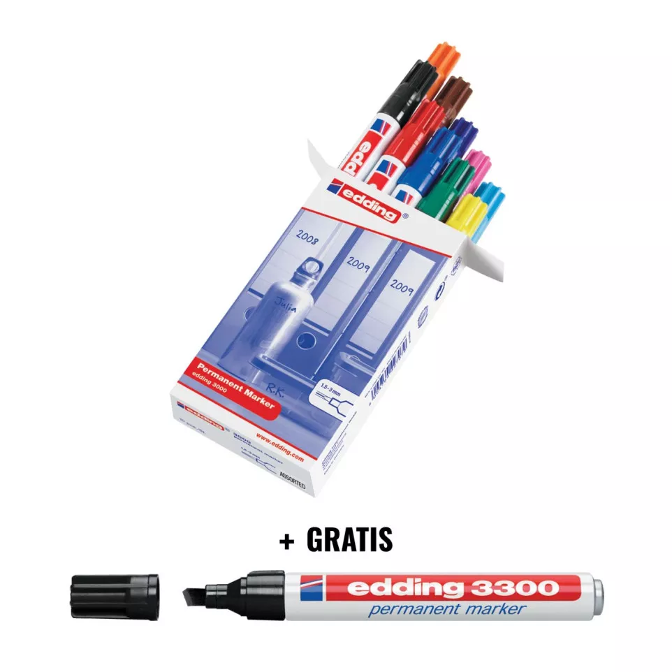 Actie Edding: 1x permanent marker...