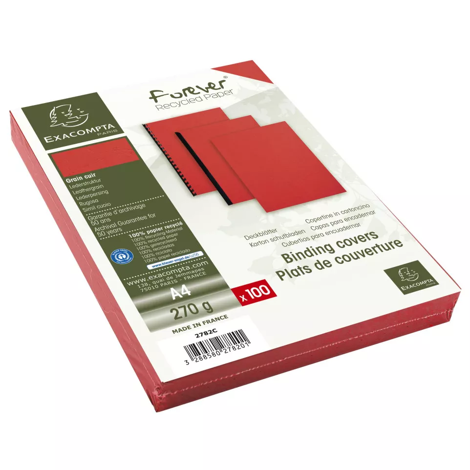 PK 100VL FOREVER ROOD A4 270G-/ St.
