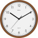 MAUL Grain Wall Clock Quartz 31 cm Diameter Plastic Frame Dark Wood