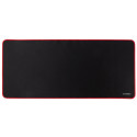 Q-CONNECT bureauonderlegger en muismat, ft 90 x 40 cm, zwart met rode rand