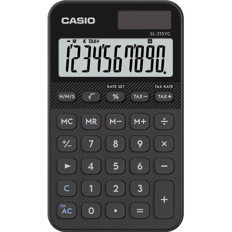 Casio zakrekenmachine SL-310YC, zwart