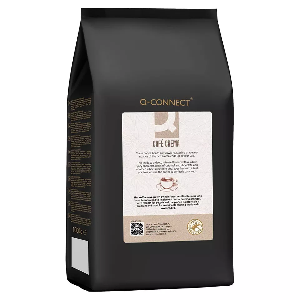 Q-CONNECT koffiebonen Café Crema, pak...