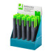 Q-CONNECT gum pen, zwart/groen