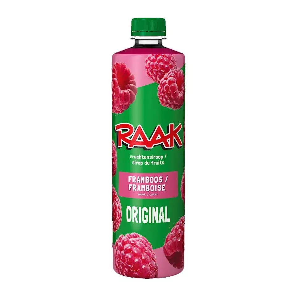 Raak sirop framboise, bouteille de 75 cl