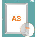 Nobo clicklijst Premium Plus, en aluminium, coins renforcés, ft A3