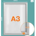 Nobo cadre porte-affiche Essence, en aluminium, ft A3