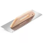 Stainless Steel Swiss Model Notched Trowel 380 x 130 mm 10x10mm / pce