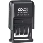 Colop Mini Dater S160/L2 N Self-Inking Date Stamp with RECEIVED Text