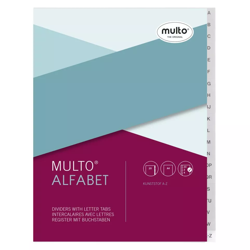 Multo intercalaires, ft A4, en PP,...