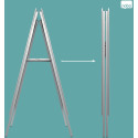 Nobo chevalet porte-affiche Essence, en aluminium, argent, ft A1