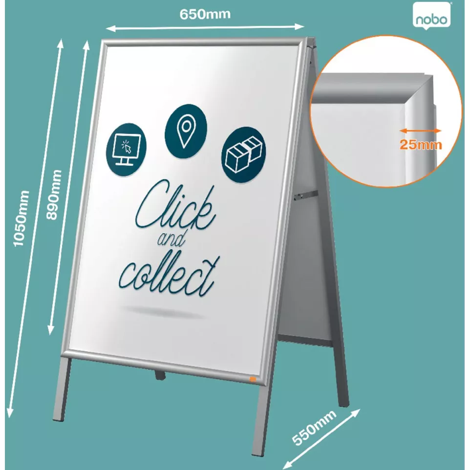 Nobo chevalet porte-affiche Essence,...