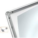 Nobo chevalet porte-affiche Essence, en aluminium, argent, ft A1