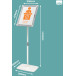 Nobo Premium Plus Lockable Floor Standing Information Display A3