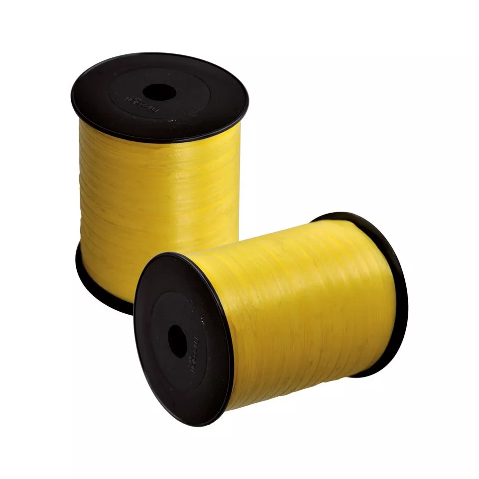 Ruban cadeau, 5 mm x 500 m, jaune
