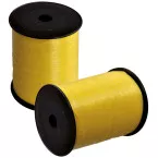 Ruban cadeau, 5 mm x 500 m, jaune