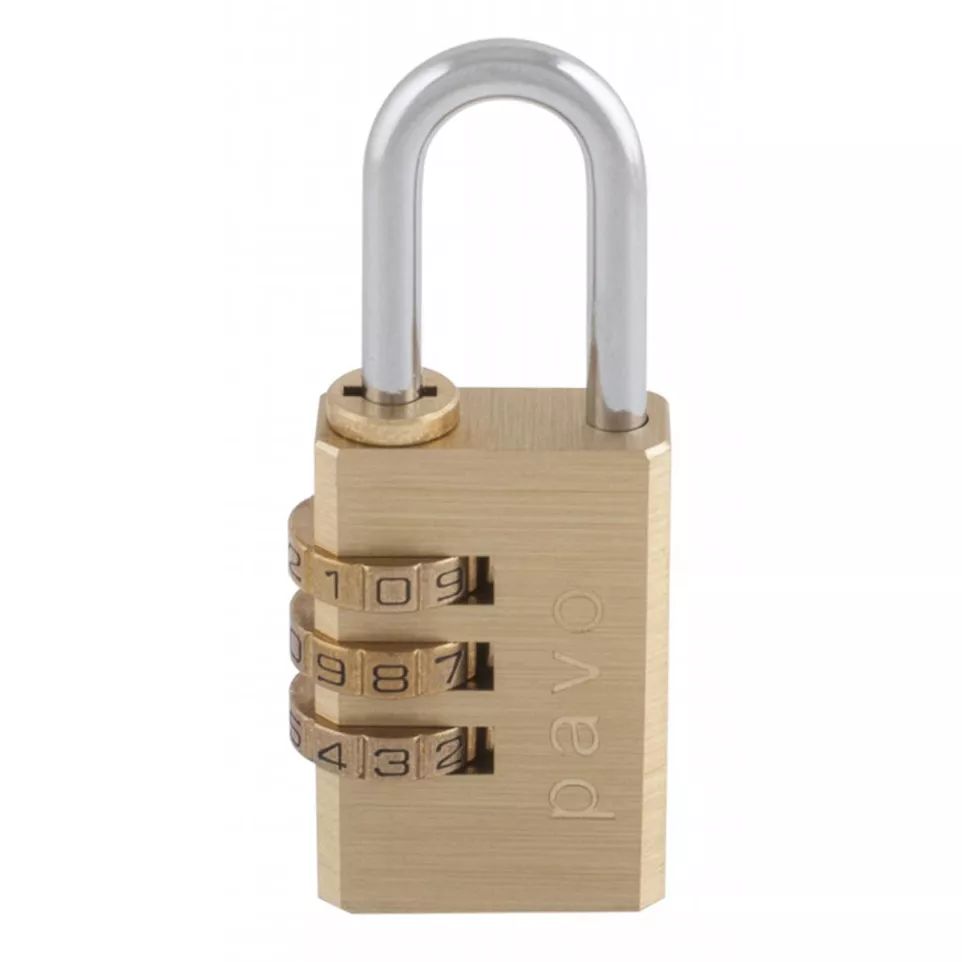 Pavo hangslot 28 mm, met cijferslot