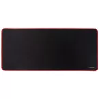 Q-CONNECT Desk Pad and Mouse Pad 90 x 40 cm Black with Red Border KF14443