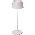 MAUL lampe de table Nina, LED, dimmable, sur pied, blanc