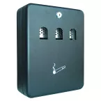 Q-CONNECT Wall Mounted Ashtray 3 Litre Black