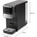 DOMO 4-in-1 Coffee Maker Nespresso Dolce Gusto Pods Ground Coffee Black DO748K