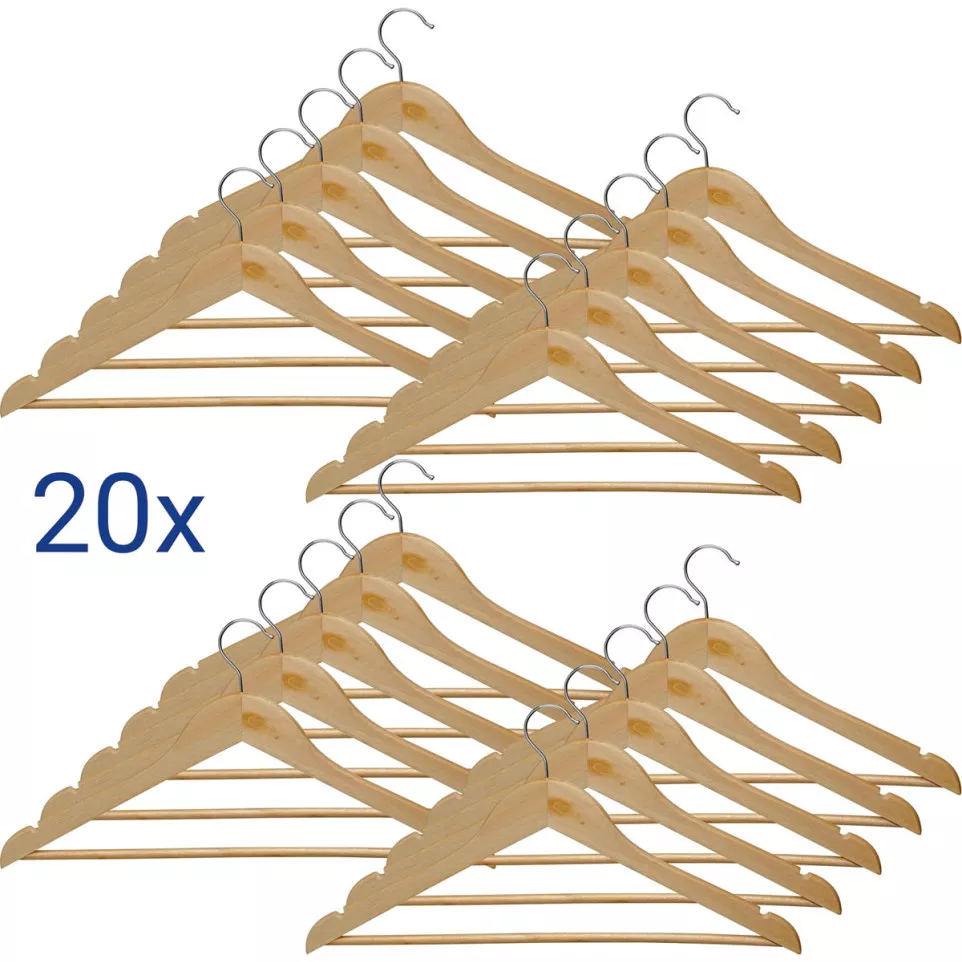 MAUL cintres Mira, en bois, lot de 20...