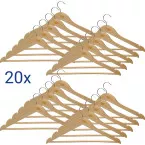 MAUL cintres Mira, en bois, lot de 20 pièces