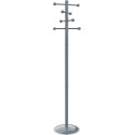 MAUL kapstok Saphir Lite, uit metaal, hoogte 171 cm, 8 ophanghaken, grijs RAL7001