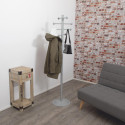 MAUL Saphir Lite Metal Coat Stand 171cm Height 8 Hooks Grey RAL7001