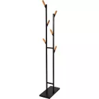 MAUL Rima Metal Coat Stand 183 cm Height 6 Removable Hooks Brown Black