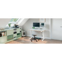 Leitz Ergo Zit/Sta bureau, ft blad 120 x 70 cm, elektrisch, op voet