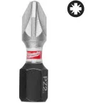 Milwaukee Shockwave Impact Duty PZ2 x 25mm Screwdriver Bits Pack of 3