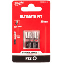 Bits Shockwave Milwaukee - PZ 2 x 25mm (x3) / 3pce