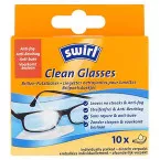 Swirl lingettes nettoyantes pour lunettes, paquet de 10 pièces