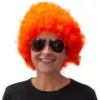 Orange Curly Wig